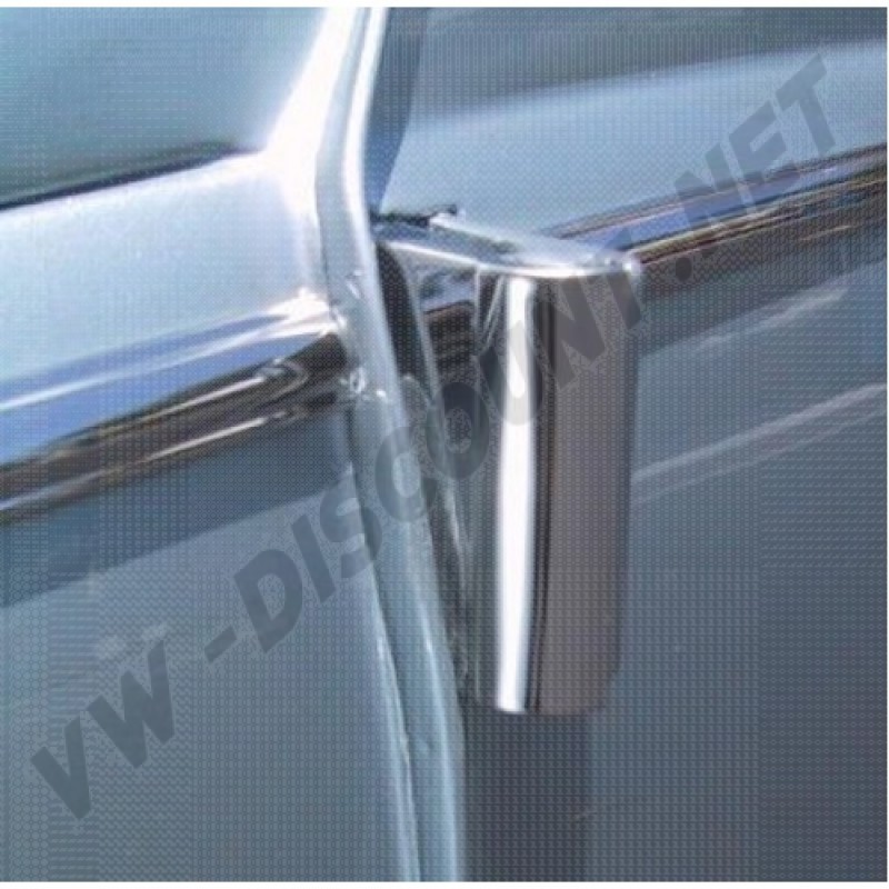 Couvre charnières de porte en inox poli. les 4 AAC013 Sur www.vw-discount.net