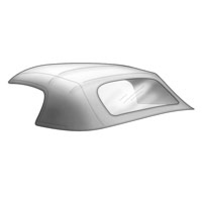 capote alpaga noir Ghia 69-74 avec lunette arrière en plastique transparent incluse 14-13025 Sur www.vw-discount.net