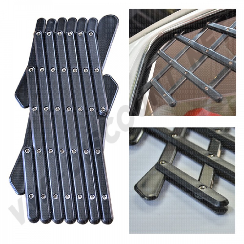 Grille d'aération rétro, Volkswagen Coccinelle, Combi, Type 3, Plastique noir, Référence DM061017B