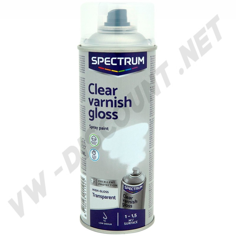 Vernis transparent haute brillance en aérosol Spectrum 400ml