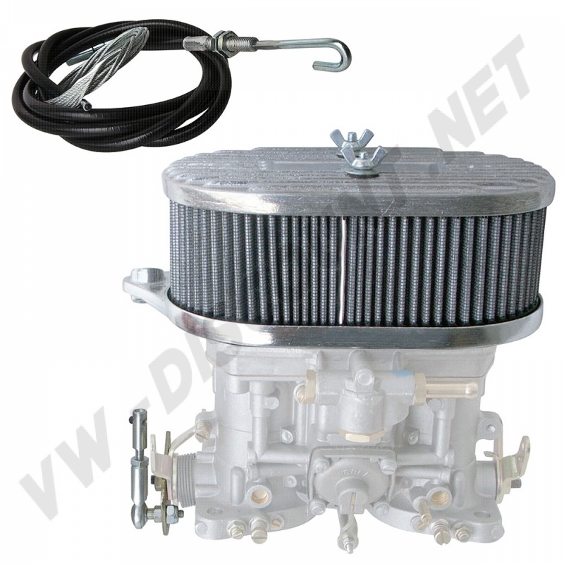 Kit filtre à air avec tringlerie pour carburateur double corps central Weber Dellorto (IDF & DRLA) - Référence : DM3122