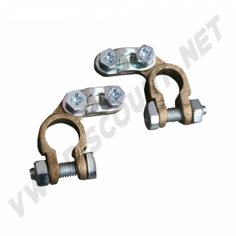 Paire de cosses de batterie + et - avec connecteurs pour bornes, Ø Passage câble: 13 mm, Section câble: 35 mm