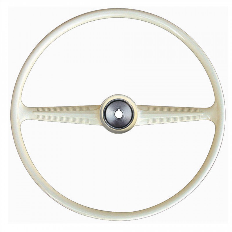 Volant, Flat 4, "Silver Beige", Volkswagen Combi, 03/1955-07/1967, vendu sans bouton de klaxon, 211415655AGY, 211,415,655,AGY, 211-415-655-AGY.