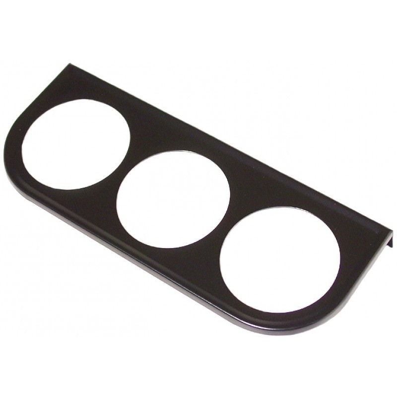Support noir de manomètre sous tableau de bord 3 trous  DM220703 Sur www.vw-discount.net