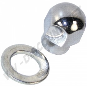 Kit Écrou et Boulon chromé de Fixation pour Poulie d'Alternateur/Dynamo Aluminium Renforcé
