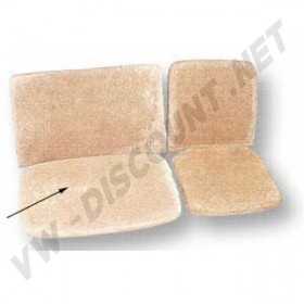 Rembourrage d'assise banquette avant en crin pour Combi Split 61-67, Kombi Brésil et Bay Windows 68-76 (Réf. 211881370A)