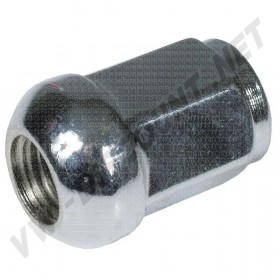 Ecrous de roue chromés à appui bombé 14x1.5, 33 mm, lot de 5