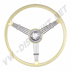 Volant Banjo ivoire Flat4 de 40cm pour Volkswagen Vintage et Porsche 356A