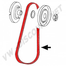 Courroie V Optibelt Originale 11.3mm x 912mm pour VW Coccinelle et T2 Bay 1600cc, 1974+