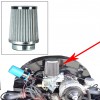 Filtre à air chromé conique universel nettoyable Empi 00-9002-0 pour divers carburateurs