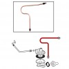 Tuyau d'Essence en Cuivre de la Pompe à Essence vers le Carburateur pour Volkswagen Modèles 25cv, Raccord Banjo de 8mm - Référence 111127511