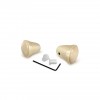 Boutons de Radio Ivoire pour VW 1953-1967 - Lot de 2 - Réf. 113941544IV, 113-941-544-I, 133-544-IV, 133544IV, 686420241997