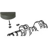 Clavette Demi-Lune, Poulie de Vilebrequin, 1200-1600cc Aircooled, 1900-2100cc Waterboxer, 113105249, 113 105 249