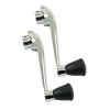 Poignée de vitre chromée + noire 57-->>67. la paire 113837581ABK Sur www.vw-discount.net