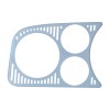 Grille de tableau de bord VW Coccinelle pour 2 cadrans 52 mm et 1 cadran 80 mm