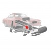 Boîte d'Entrée d'Air Avant Droit Karmann Ghia 60-74