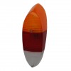 Cabochon feu arrière Karmann Ghia, Rouge/Orange, 141945227H, 141-945-227-H, 1970-1971