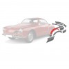 Tôle de Réparation Karmann Ghia 55-74 Renfort Roue Arrière Gauche