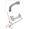 tube coudé, Combi '59->'71 + '73->'76, réf. 211251237B, sortie d'échappement côté gauche, assemblage.