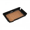 Couvre batterie en métal laqué noir pour VW Combi Split et Type 3 de 1955 à 1967. Références : 211915405 et 211-915-405.