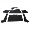 Kit Moquette Noir 34-F1330-301, 7 Pièces pour Volkswagen Coccinelle Cabriolet 1 08/68-07/70, Conduite à Gauche LHD