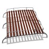 AC898030, AC 898 030, Galerie de Toit, 3 Barres, Inox Poli, Bois, Combi Type 2, Montage Soi-même, Dimensions 108x105