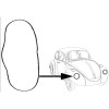 Joints phares/ailes, Volkswagen Transporter T1, Type 1, Porsche 356, étanchéité, protection, haute qualité, 111941191