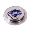 Bouton Klaxon SSP Aluminium Poli Grand 113mm