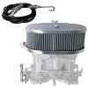 Kit filtre à air avec tringlerie pour carburateur double corps central Weber Dellorto (IDF & DRLA) - Référence : DM3122