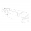 Joint hayon arrière, VW Combi Bay Window, 211829193EBQ, 211-829-193-EBQ, 1971-1979