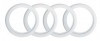 Flancs Blancs WT14, Style Rétro, Jante 14 Pouces, Accessoire Voiture