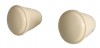 Boutons de Radio Ivoire pour VW 1953-1967 - Lot de 2 - Réf. 113941544IV, 113-941-544-I, 133-544-IV, 133544IV, 686420241997