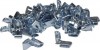 Clips de garnitures, panneaux de portes, Volkswagen, lot de 50 pièces, panneau avant, panneau arrière, fente d'insertion 4mm, longueur du clip 12mm, trou de diamètre 7mm.