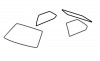 Kit Joints de Vitres pour Golf 1, 3 Portes (1975-1983). Références: 171898121A ou 171.898.121.A.