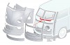 Tôle de réparation bas de pare-brise gauche pour VW T2 Split 1950-1967 - Autocraft 211805039/L