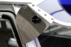 Casquette de Pare-Brise, Volkswagen Combi T1 Split, Plexiglas Bleu, Aluminium, Garnitures Inox, Homologation TÜV, 0486190, 048 619 0