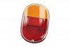 Cabochon de feu arrière orange / rouge avec entourage chromé Combi 62-->71 211945241DR Sur www.vw-discount.net