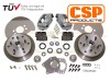 Kit de freins, Conversion, CSP, 5x205, Volkswagen Combi, 1955-1963, Jantes Tôle, 14 pouces,