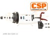 Kit de freins, Conversion, CSP, 5x205, Volkswagen Combi, 1964-1970, Jantes Tôle, 14 pouces, 4992645205-14, 499 264 520 514