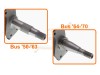 Kit de freins, Conversion, CSP, 5x205, Volkswagen Combi, 1964-1970, Jantes Tôle, 14 pouces, 4992645205-14, 499 264 520 514