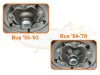 Kit de freins, Conversion, CSP, 5x205, Volkswagen Combi, 1964-1970, Jantes Tôle, 14 pouces, 4992645205-14, 499 264 520 514