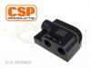 support-filtre-huile-m18x15-3/8npt-cnc-billet-anodise-noir-gauche