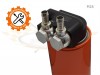 support-filtre-huile-m18x15-3/8npt-cnc-billet-anodise-noir-gauche