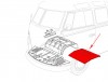 Plaque de sol entre passages de roues avant pour Combi Split Bus 03/55-07/67 (Ref 211703045A)