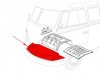 Plancher avant complet pour Volkswagen Combi Split (03/1955-08/1959) réf 211801051-0
