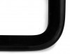vitre coulissante centrale gauche, Combi T2 Bay, verre clair, amélioration véhicule, réf. 221847711, cadre noir, dimensions 1075mm x 400mm x 20mm.