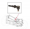 Rotule de direction avec emplacement amortisseur de direction pour Volkswagen 1200/1300 à partir de 1968 131415813D