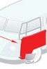 Porte Avant Gauche T2 VW Type-2 Bus (Split Screen) 12/63-07/67 Silver Line Weld Through - Référence: 214831051D
