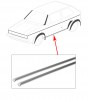 baguettes de seuil inférieur, aluminium anodisé chromé, 13mm, Golf Mk1, 3 et 5 portes, 1975-1993, paire, fabriqué en Allemagne, accessoire de qualité.