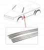 Baguettes Alu, Chrome Aluminium, VW Golf 1, 5 portes, 10mm, 1975, 1983, 173898115C, 173-898-115C.